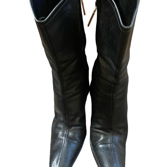 Vintage Gucci by Tom Ford black leather ankle boots belt - Picture 2 of 16